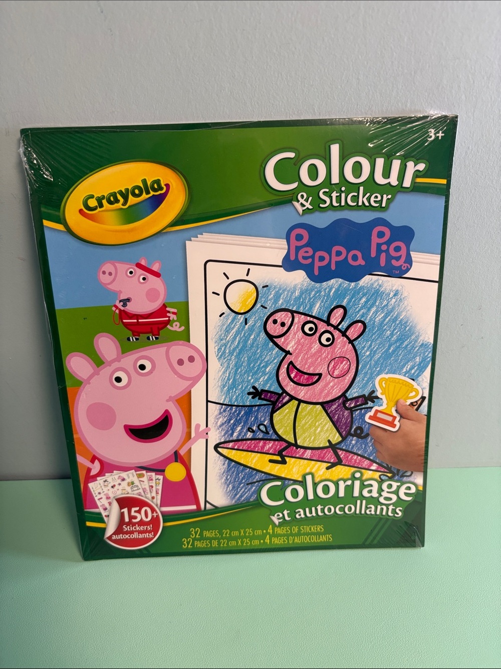 Crayola Peppa Pig Colour & Sticker Activity Book, Kids Arts & Crafts